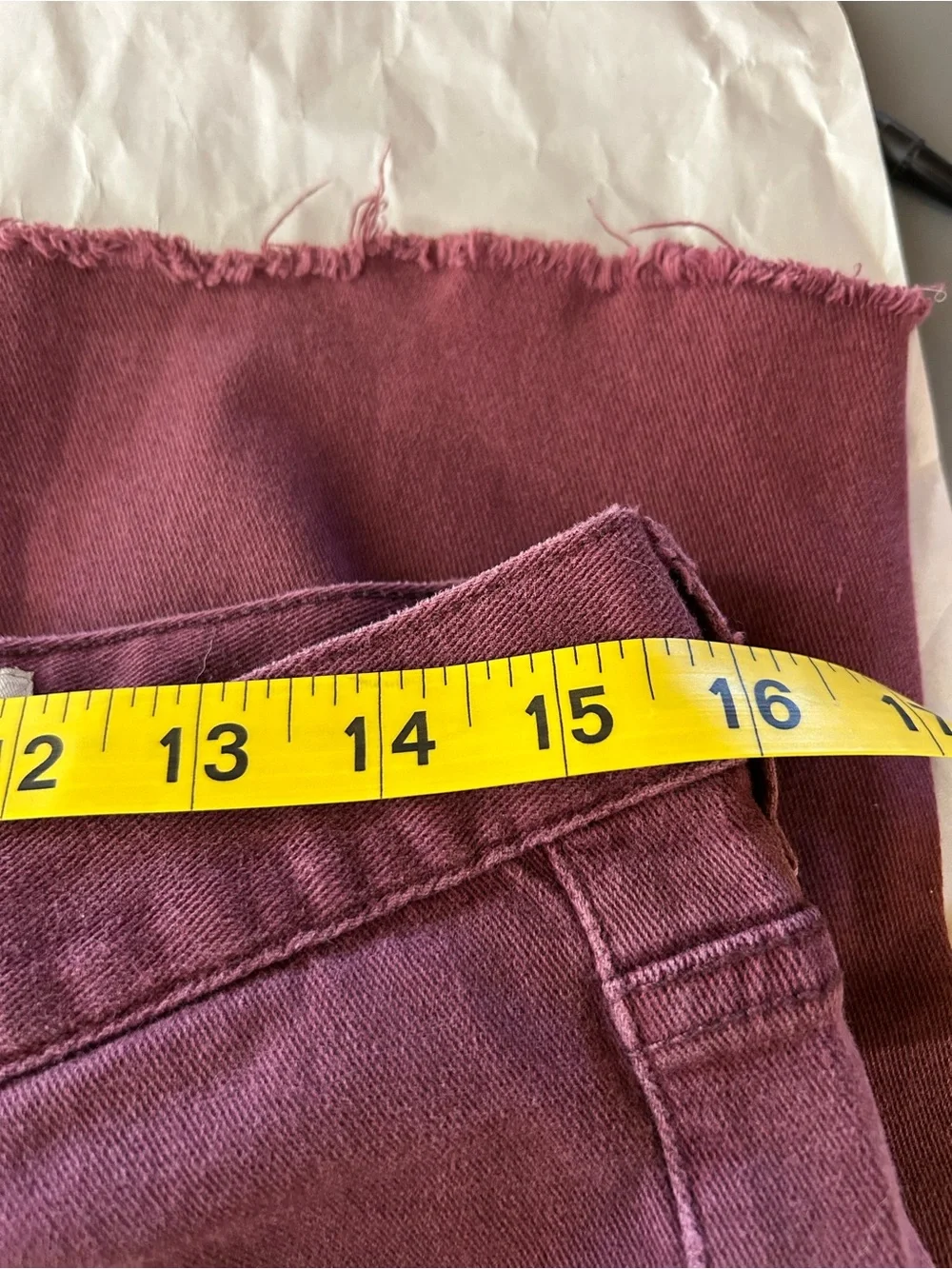 RSQ Burgundy Skinny shorts - Picture 3 of 6